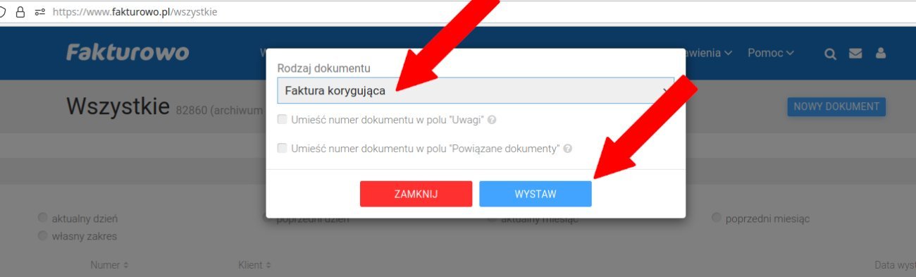 Jak wystawić fakturę korygującą do faktury?