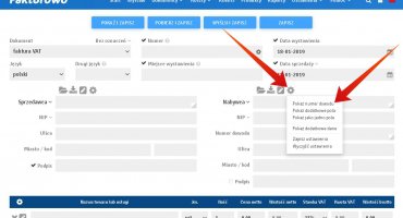 Numer dowodu w danych sprzedawcy lub nabywcy - Pomoc - Fakturowo.pl